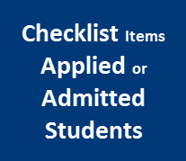 FAQ-ADM - Checklist Applied_Admitted Students