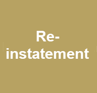 Reg - Reinstatement