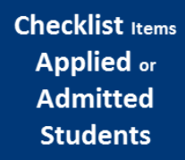 FAQ-ADM - Checklist Applied_Admitted Students